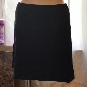 Sleek high waist navy swim skirt.